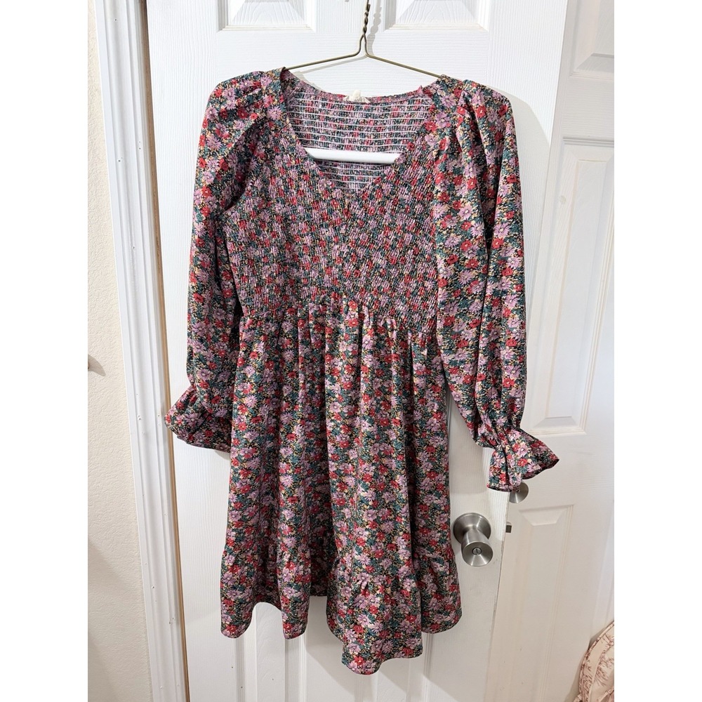 Jodifl Smocked ditsy floral boho dress size‎ small